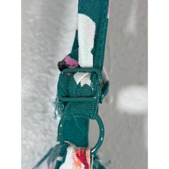 Torrid Floral Cold Shoulder Tank 5X Green Tropical Coastal Classic Chic Preppy - Picture 6 of 11